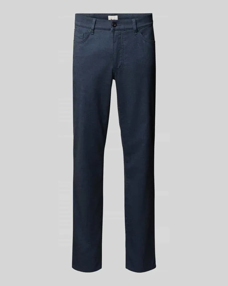 Brax Regular Fit Chino aus Baumwoll-Mix mit Viskose-Anteil Modell 'Wool Look Flex Royal