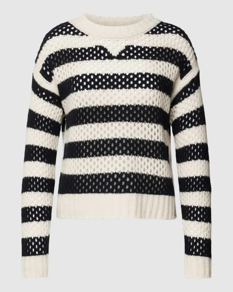 Marc Cain Strickpullover aus Woll-Kaschmir-Mix Black