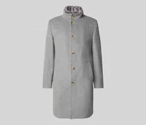 Wollmantel mit Stehkragen