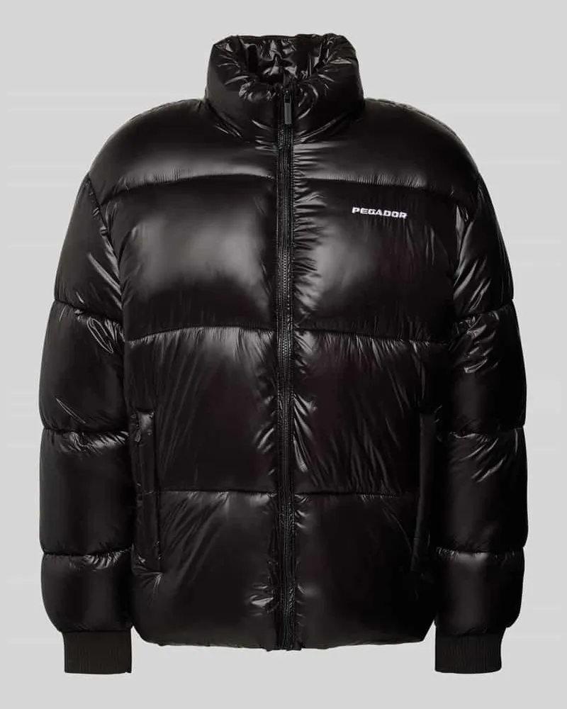 PEGADOR Steppjacke mit Label-Stitching Modell 'SOLIN Black