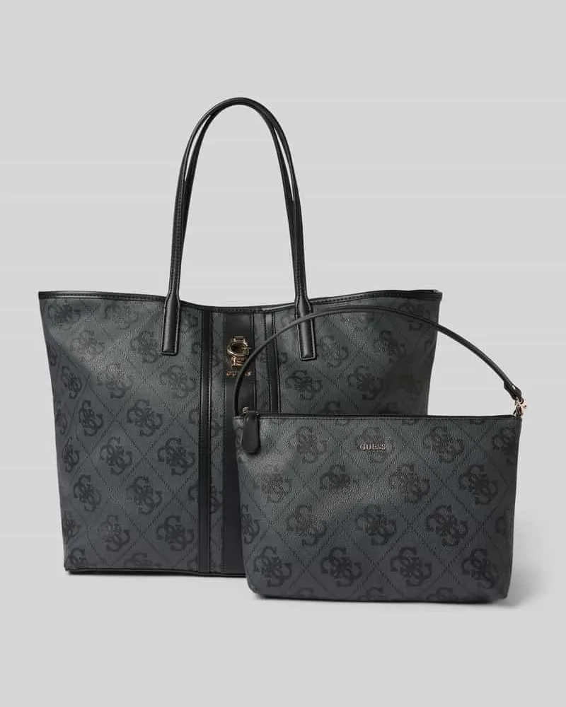 Guess Handtasche im Logo-Design Modell 'ERENIA Anthrazit