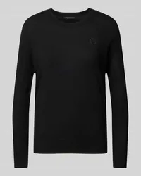 Armani Exchange Strickpullover mit Rundhalsausschnitt Black