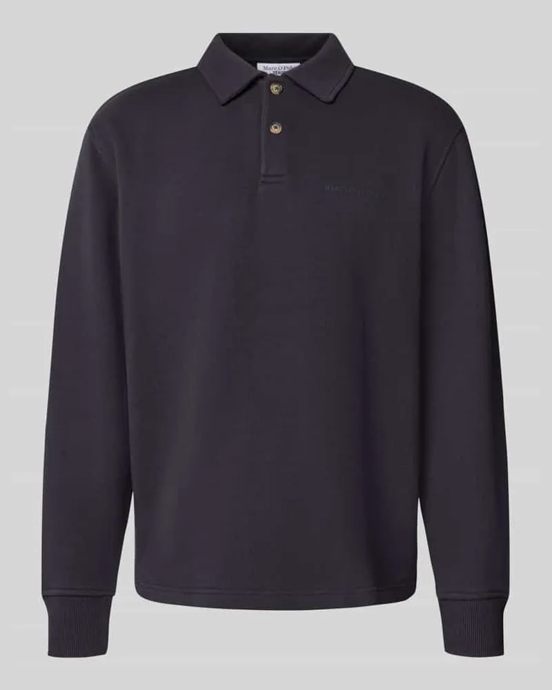 Marc O'Polo Regular Fit Sweatshirt aus reiner Baumwolle Marine
