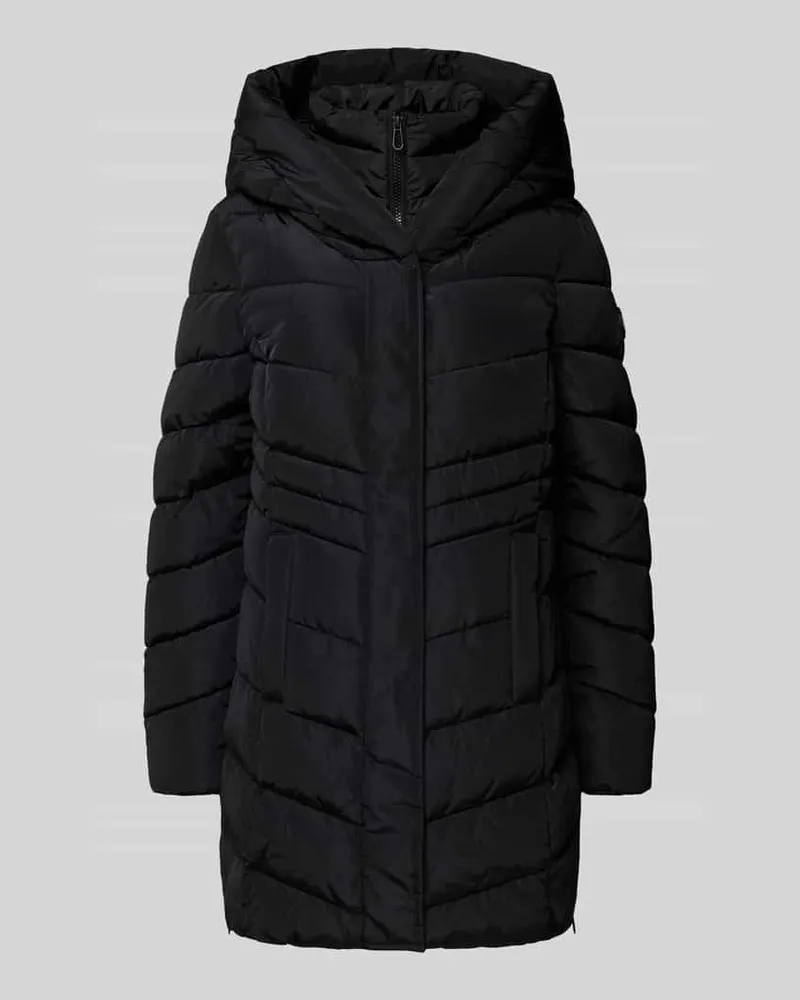 Tom Tailor Regular Fit Steppmantel mit Kapuze Black