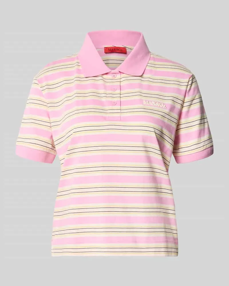 MAX&Co. Regular Fit Poloshirt aus reiner Baumwolle Modell 'MANDARE Pink