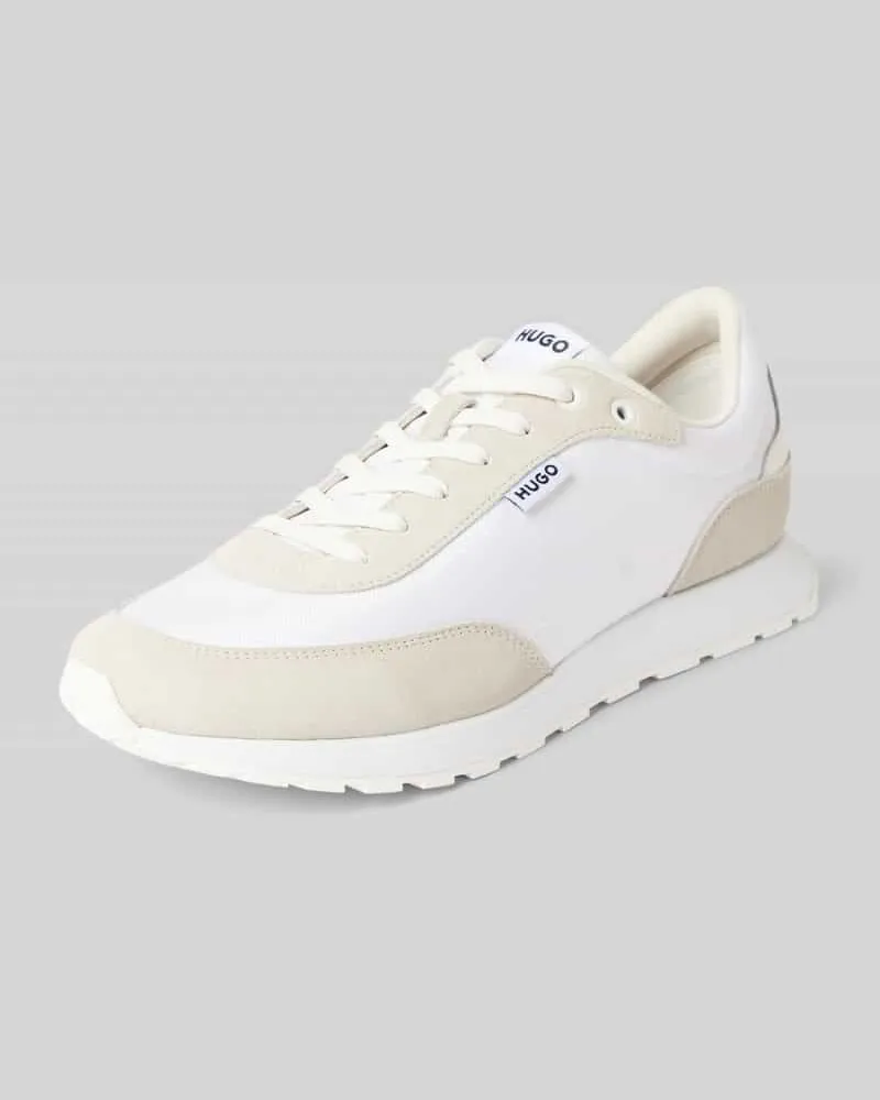 HUGO BOSS Sneaker mit Label-Details Modell 'Icelin Weiss