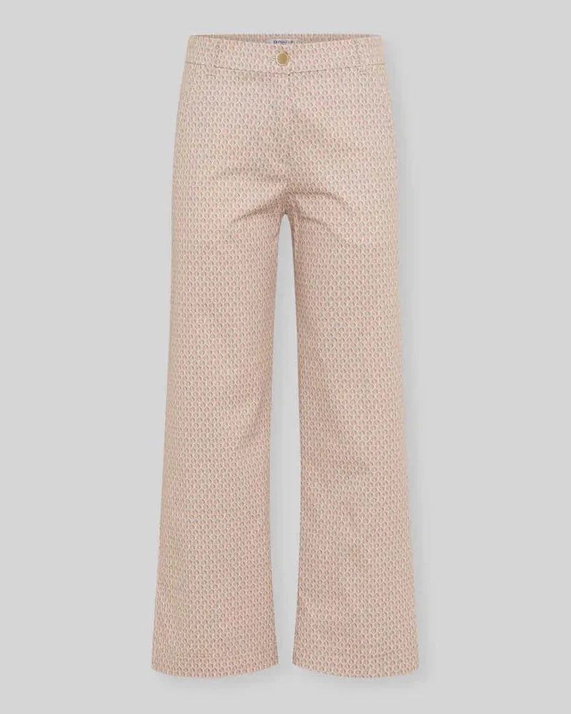 Brax Slim Fit Culotte aus Baumwoll-Mix Modell 'PEGGY CULOTTE Hellrosa