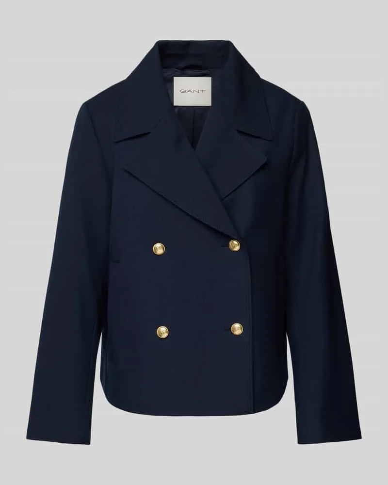 Gant Jacke mit Reverskragen Marine