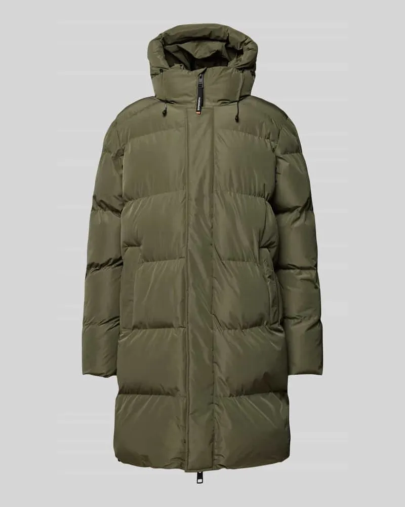 Superdry. Steppjacke mit Kapuze Oliv