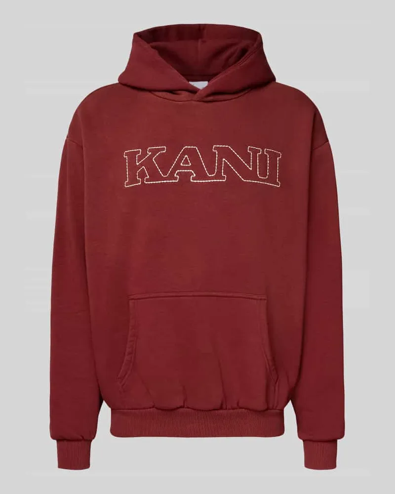 Karl Kani Regular Fit Hoodie mit Logo-Stitching Modell 'Retro Rot