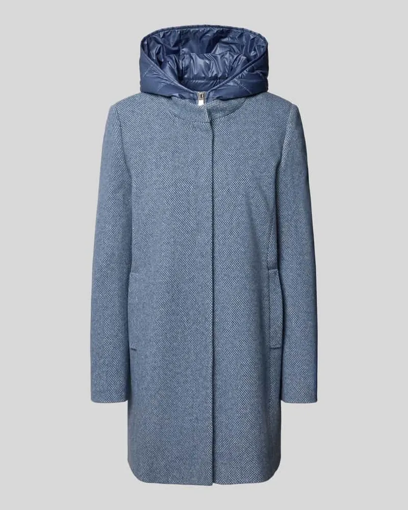 Fuchs Schmitt Mantel mit Kapuze Blau