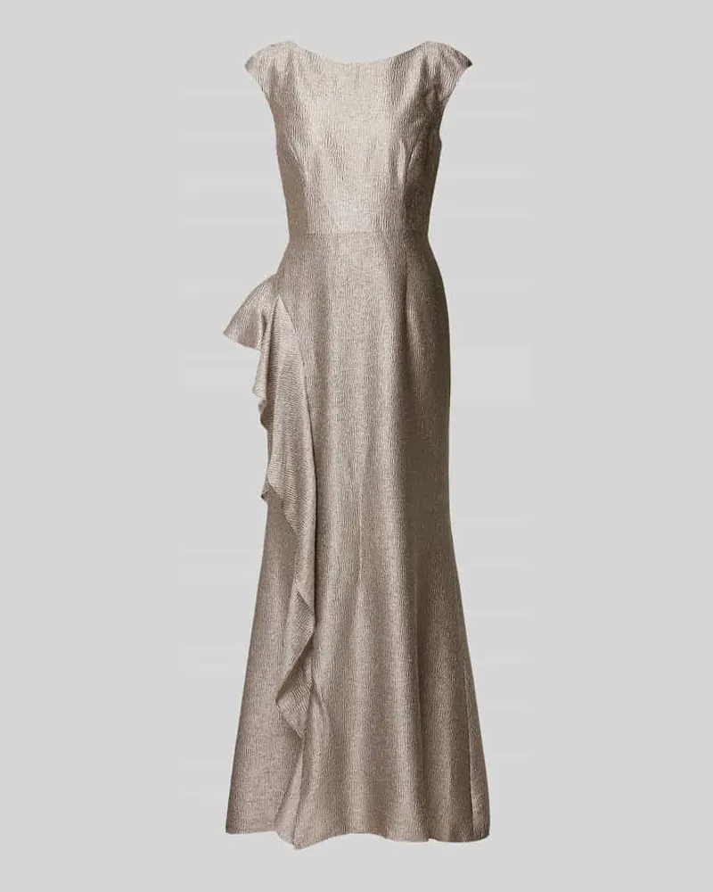 Adrianna Papell Abendkleid mit Volants Gold