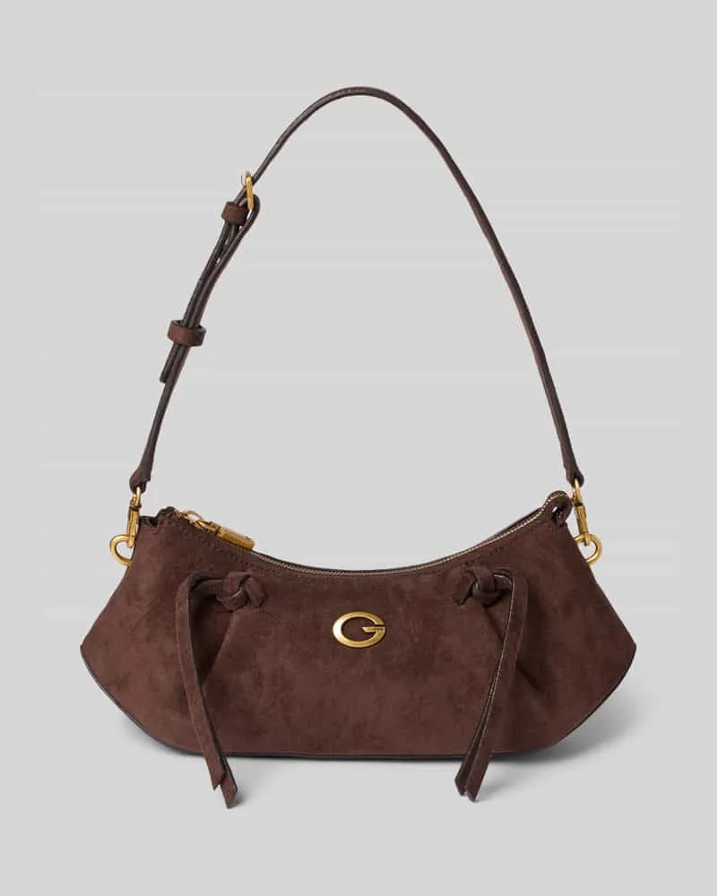 Guess Handtasche mit Schulterriemen Modell 'ALLEGRA Dunkelbraun