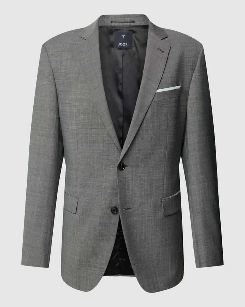 JOOP! Slim Fit 2-Knopf-Sakko mit Webmuster Modell 'Finch Anthrazit