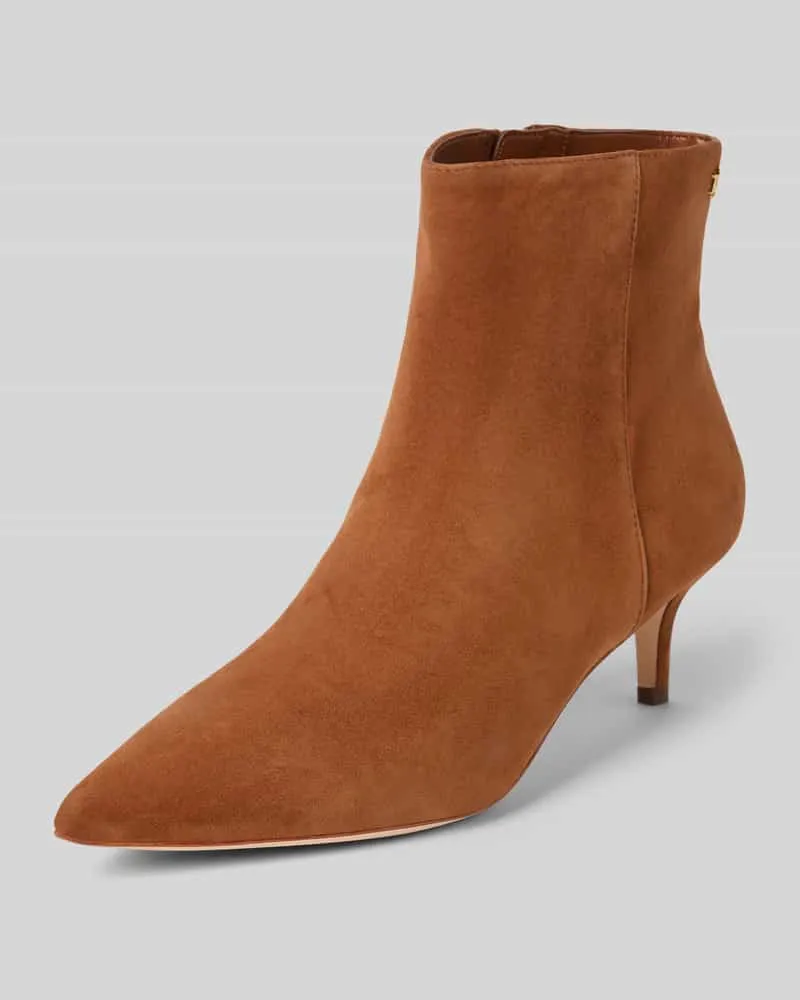 Ralph Lauren Stiefeletten mit Reißverschluss Modell 'MCKAY Cognac
