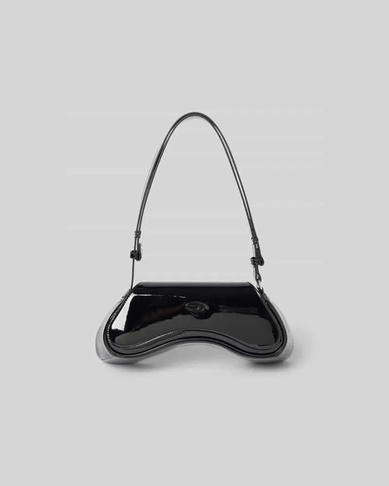 Diesel Shoulder Bag in Leder-Optik Black