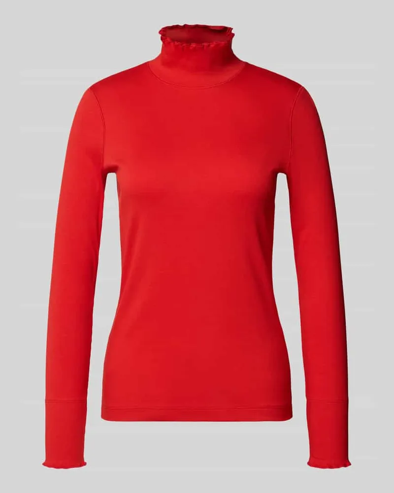 Marc Cain Longsleeve mit Stehkragen Rot