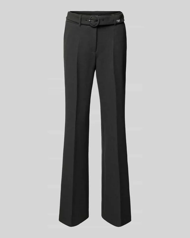 Cambio Regular Fit Stoffhose mit Gürtel Modell 'FRANCE Anthrazit