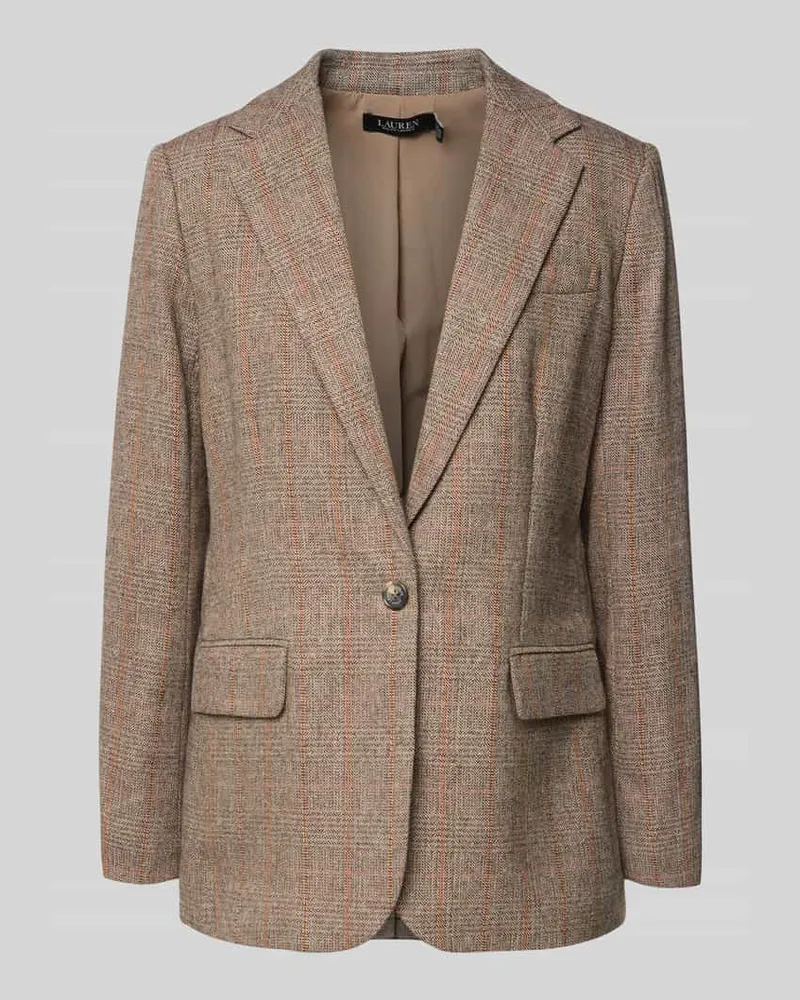 Ralph Lauren Regular Fit Blazer mit Reverskragen Modell 'WILONA Beige