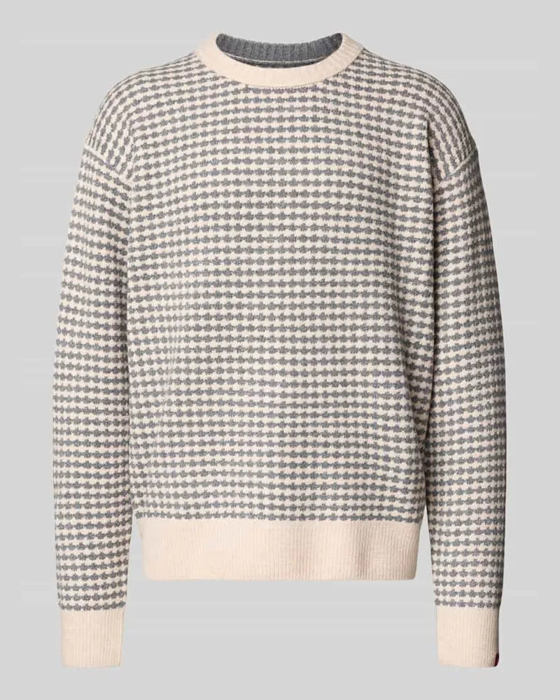 Scotch&Soda Strickpullover mit Rundhalsausschnitt Mittelgrau
