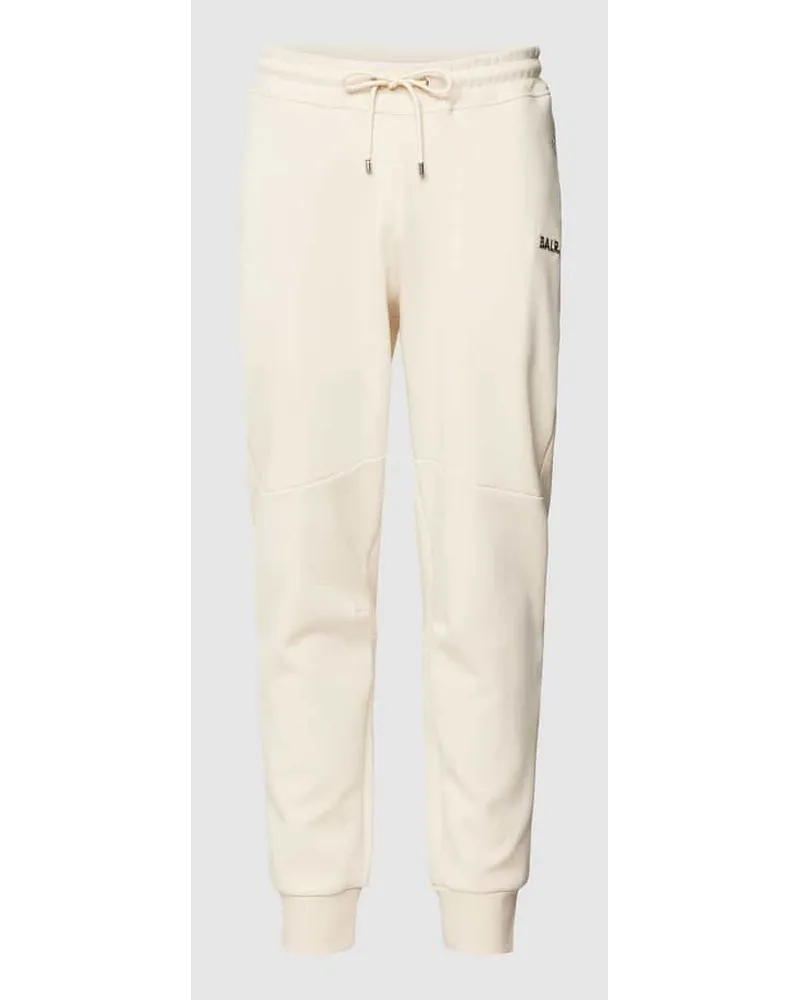 BALR. Sweatpants mit Label-Applikation Modell 'Q-Series Offwhite