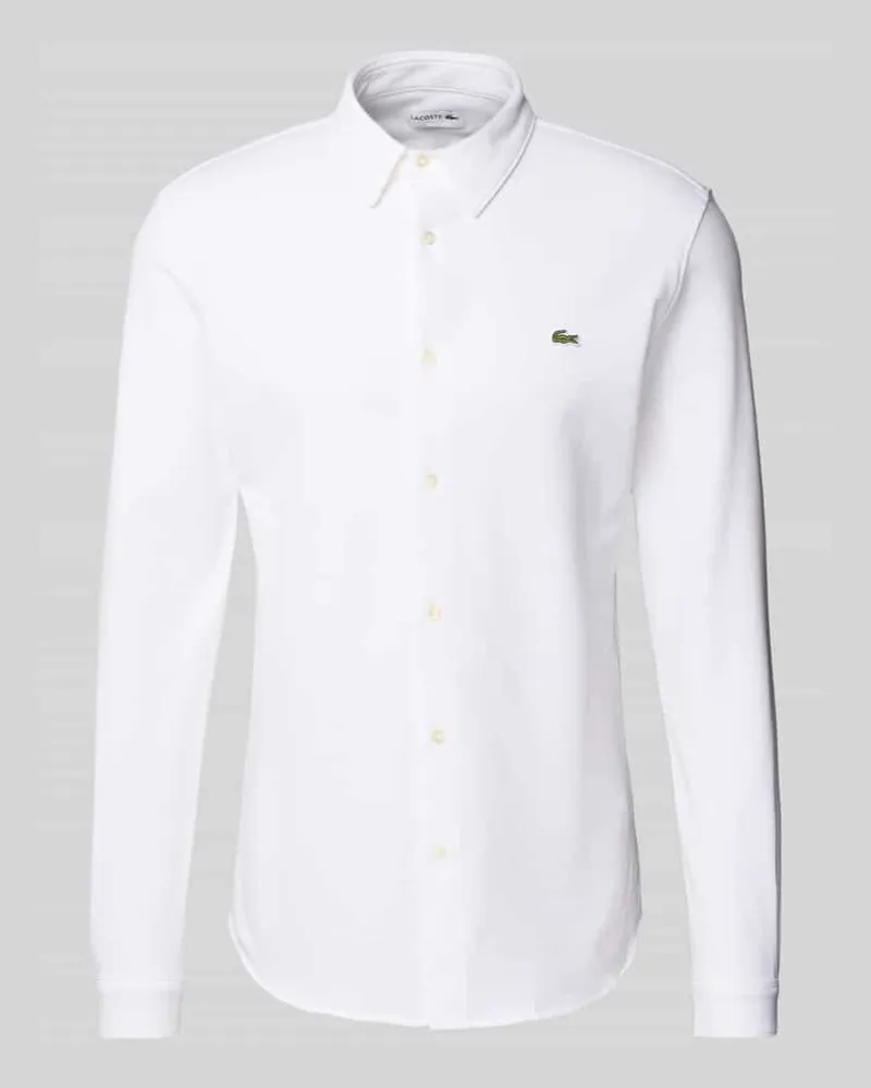 Lacoste Freizeithemd mit Knopfleiste Weiss