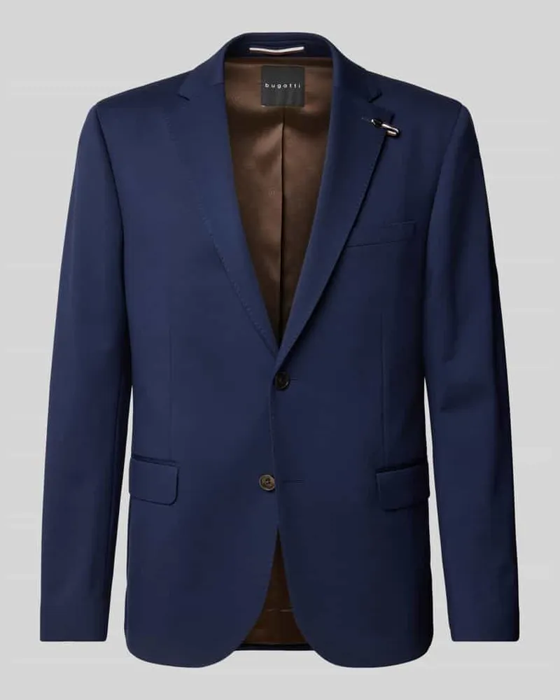 Bugatti 2-Knopf-Sakko mit Reverskragen Blau