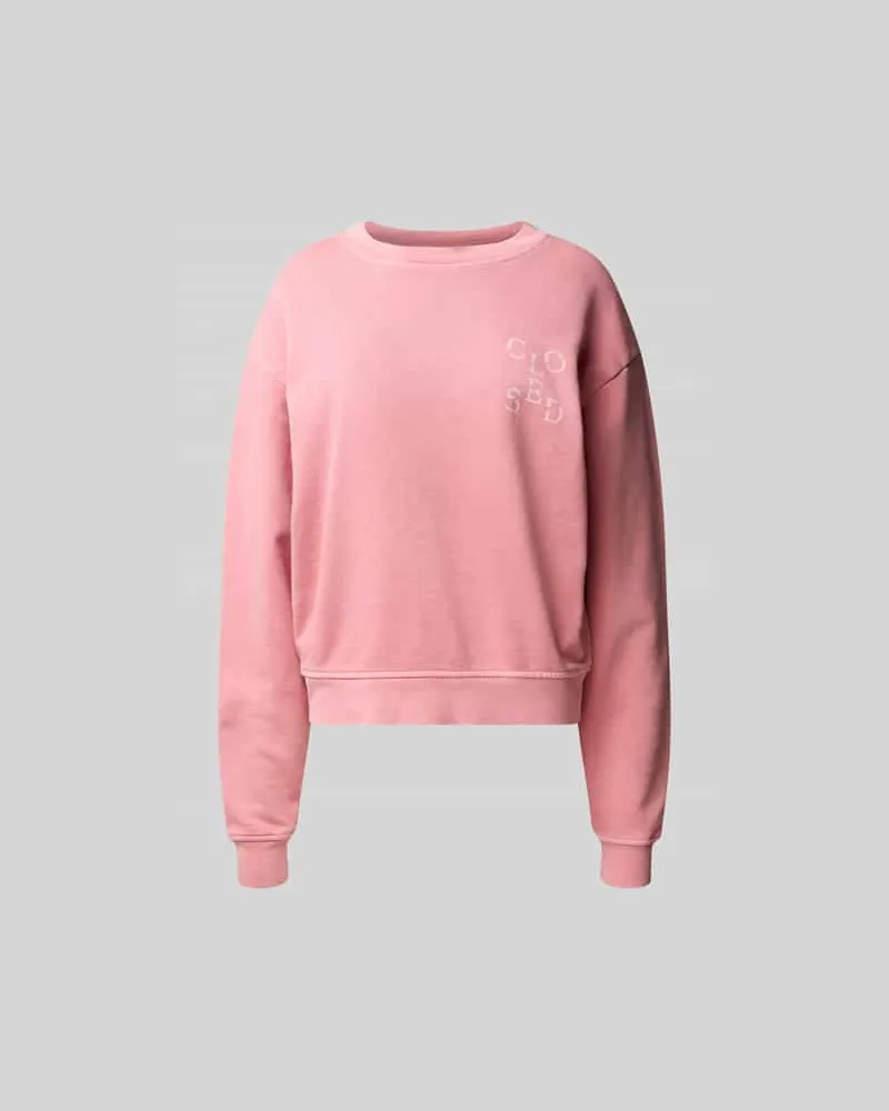 Closed Sweatshirt mit Logo-Print Pink
