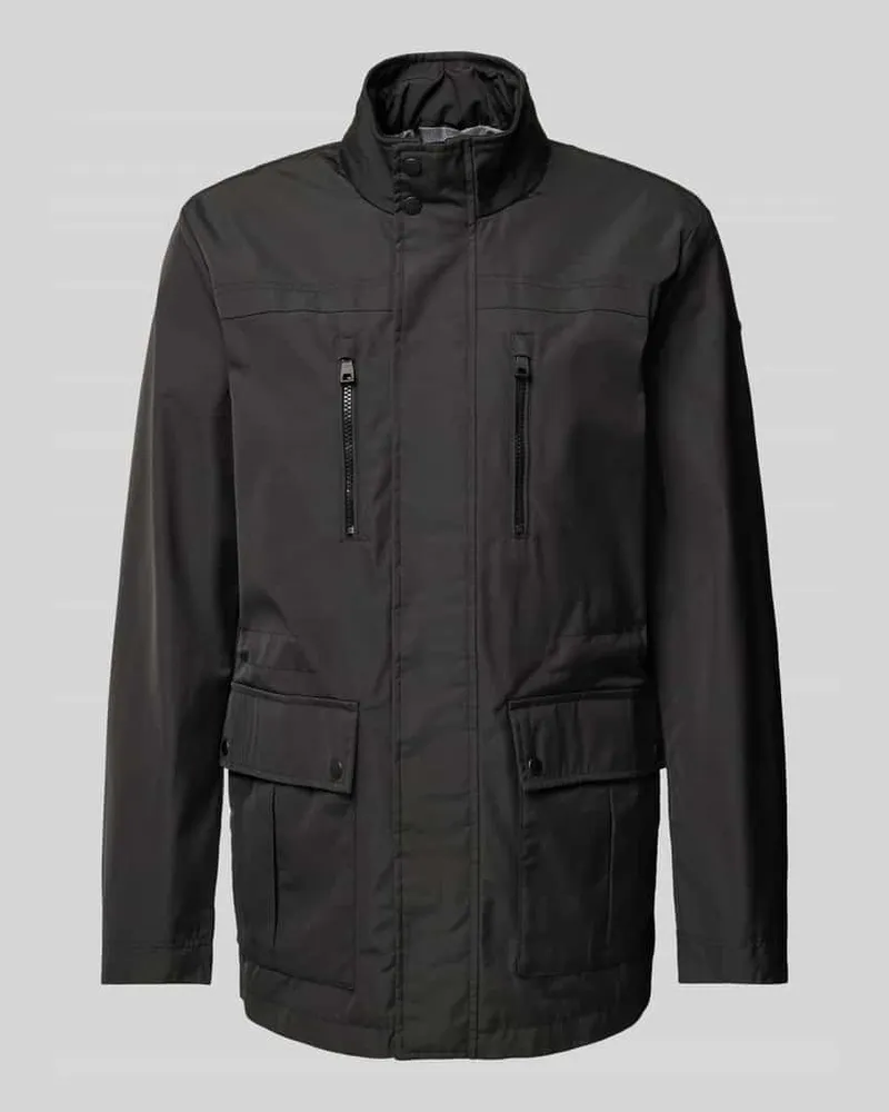 Geox Fieldjacket mit Stehkragen Black