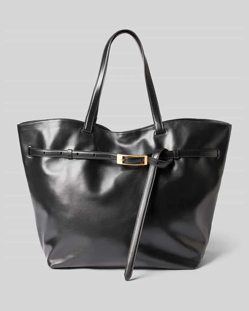 Anine Bing Tote Bag mit Hakenverschluss Black