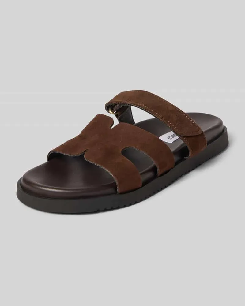 Steve Madden Sandalette aus Leder Modell 'Missile Dunkelbraun