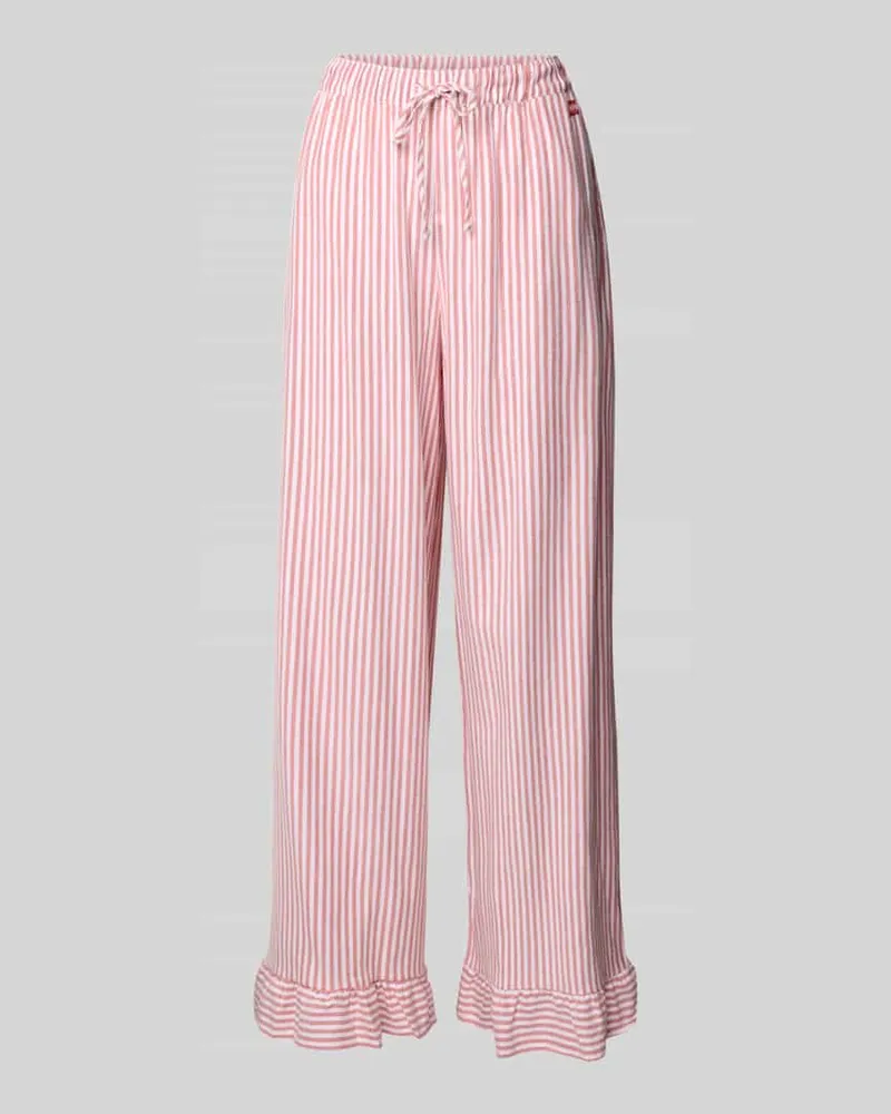 OH APRIL Stoffhose mit Label-Detail Modell 'Ruby Rot