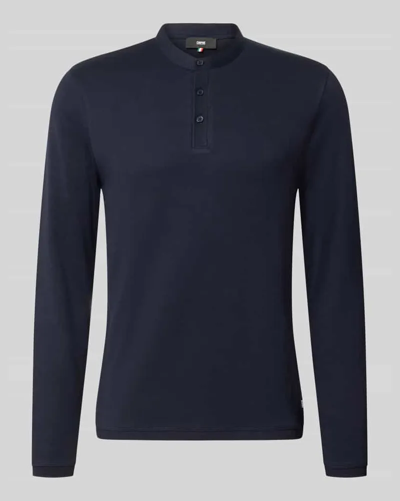 cinque Longsleeve mit Knopfleiste Modell 'BADO Marine