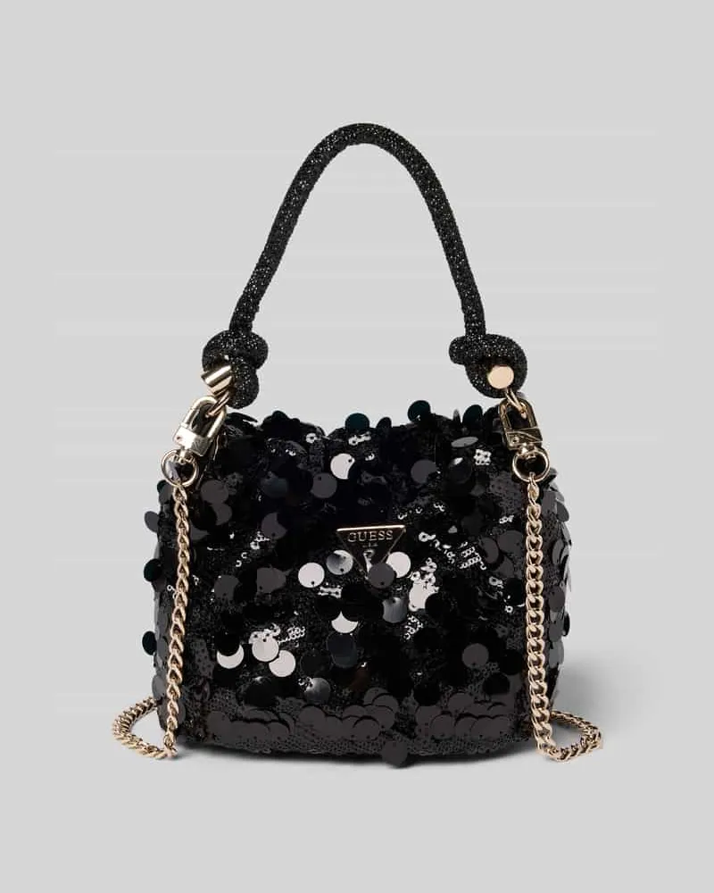 Guess Handtasche mit Label-Detail Black