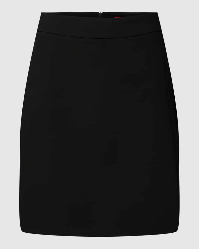 HUGO BOSS Minirock mit Gehschlitz Modell 'ROVANI Black