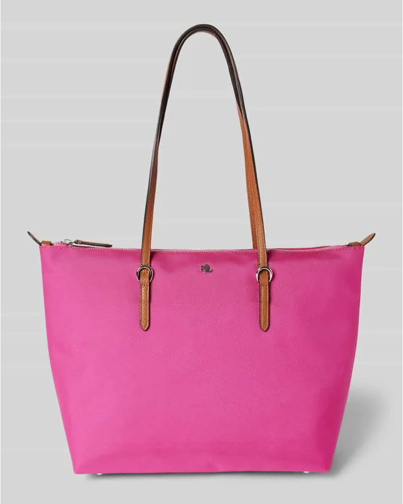 Ralph Lauren Handtasche mit Label-Applikation Modell 'KEATON Pink