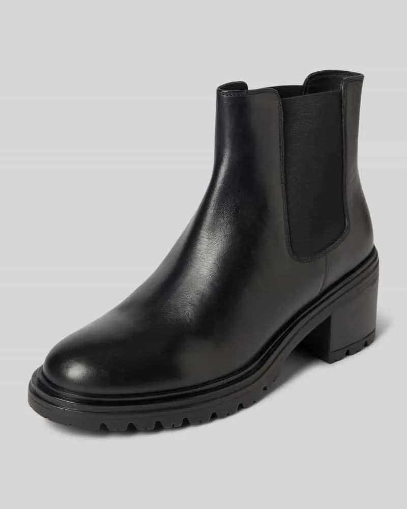 Geox Lederboots mit Blockabsatz Modell 'DAMIANA Black