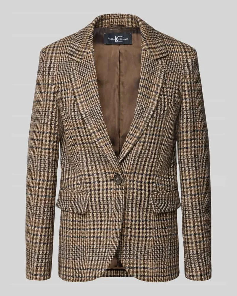 Luisa Cerano Regular Fit Blazer aus Viskose-Mix Beige