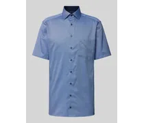 Regular Fit Business-Hemd mit logo-Stitching Modell 'Global