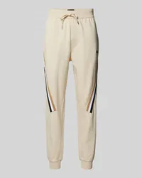 HUGO BOSS Sweatpants mit elastischem Bund Modell 'Iconic Sand