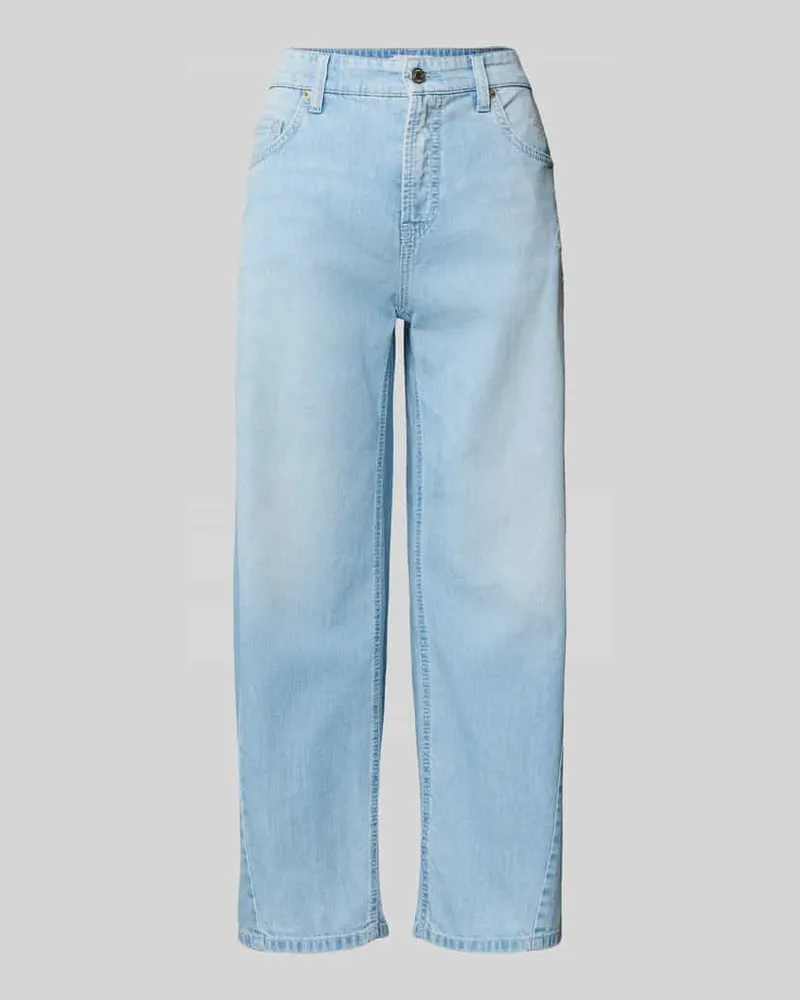 Cambio Baggy Fit Jeans mit verkürztem Schnitt Modell 'ORIA Bleu