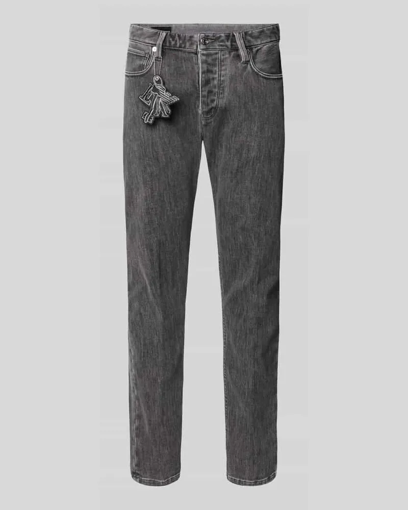 Emporio Armani Jeans mit 5-Pocket-Design Hellgrau