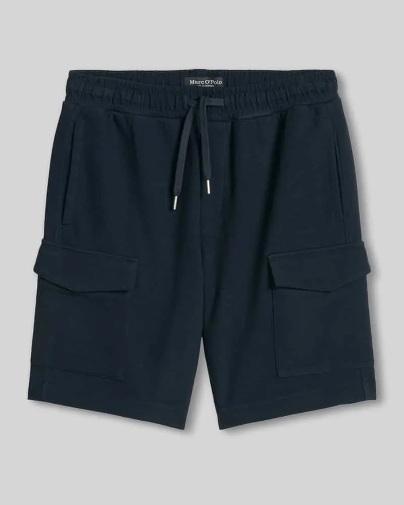 Marc O'Polo Regular Fit Cargoshorts aus reiner Baumwolle Marine