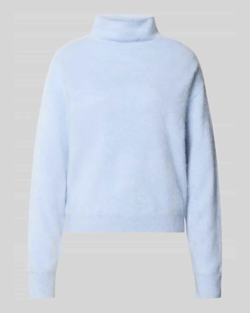 HUGO BOSS Pullover aus Wolle Kaschmir mit Rollkragen Hellblau