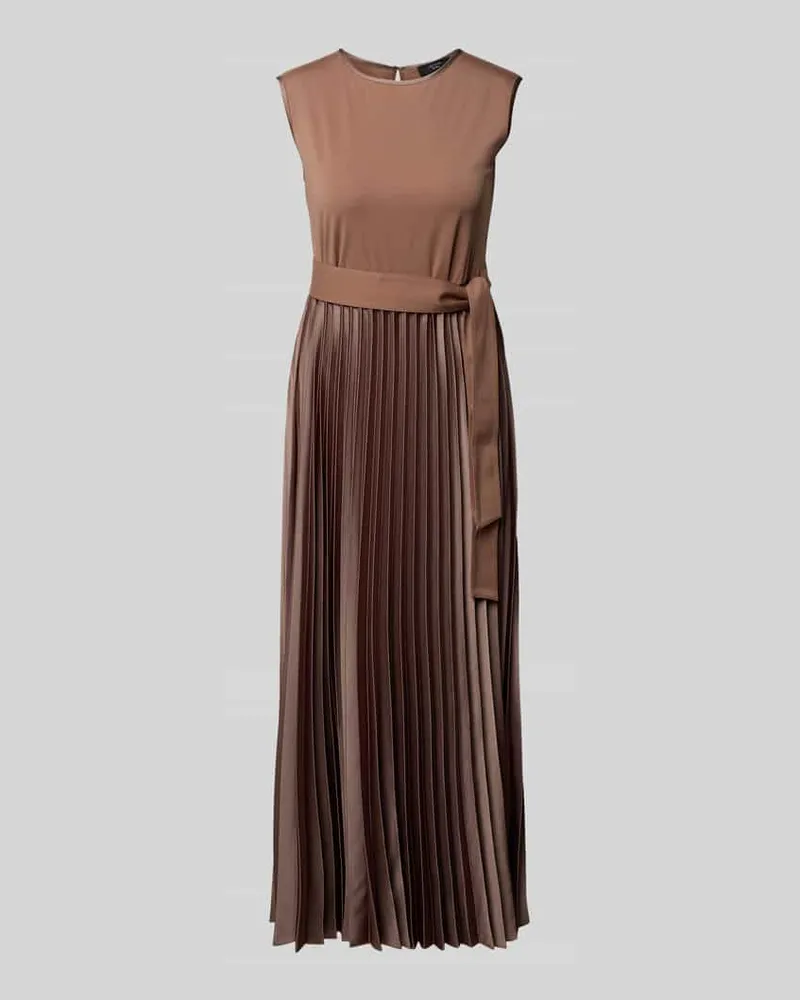 Max Mara Ausgestelltes Midikleid mit Lyocell-Viskose-Anteil Modell 'SAMUELE Hellbraun