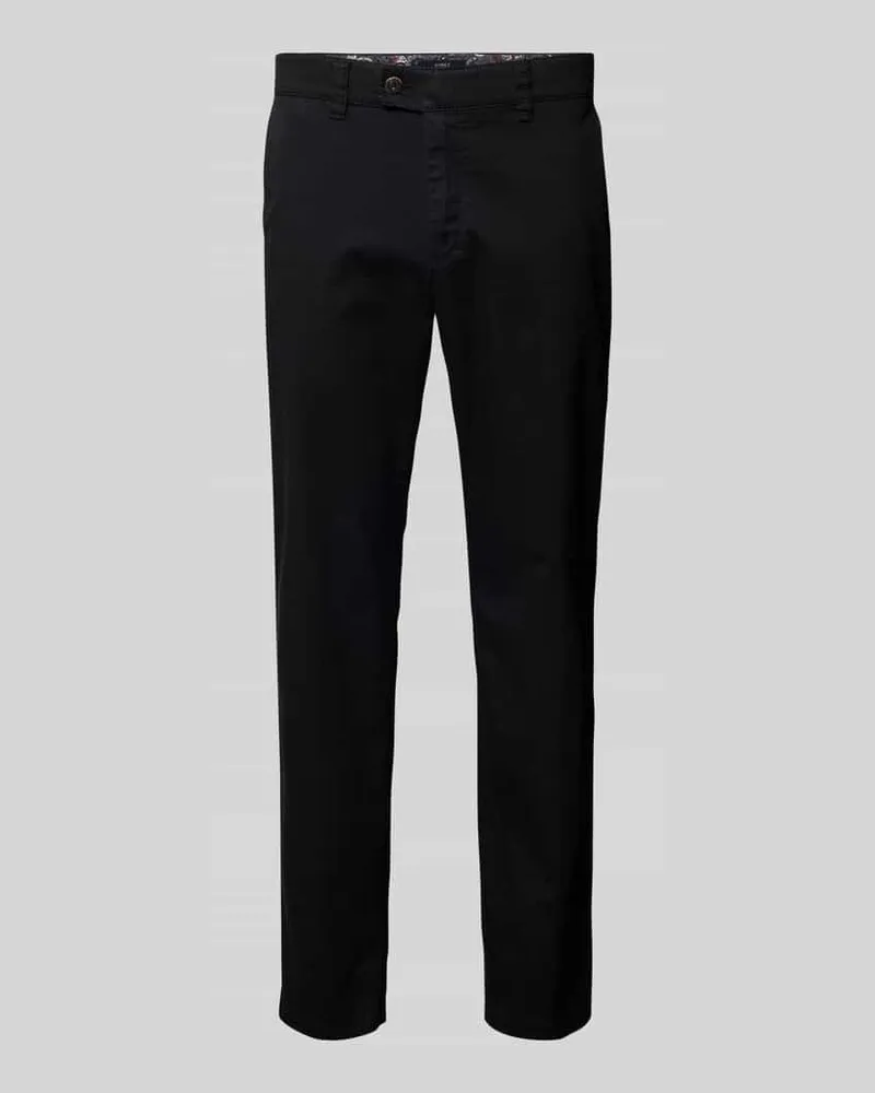 Brax Stoffhose mit französischen Eingrifftaschen Modell 'JIM Black