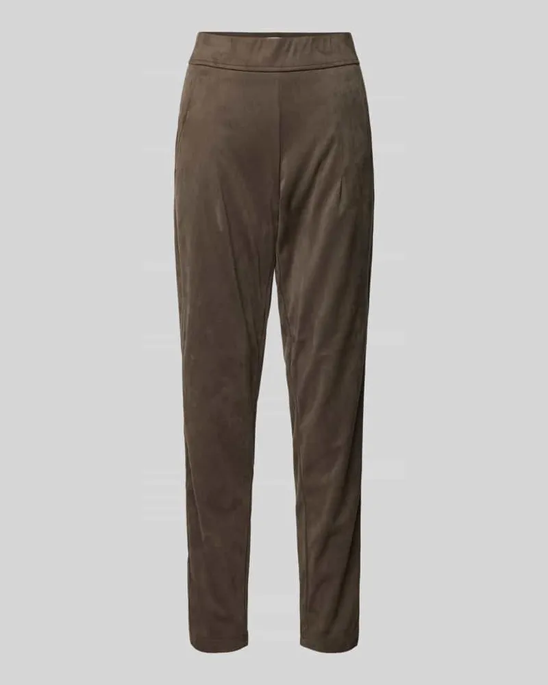 RAFFAELLO ROSSI  Slim Fit Hose mit Ziernähten Modell 'CANDICE Khaki