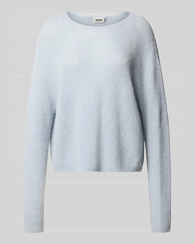 Drykorn Strickpullover aus Alpaka-Mix Modell 'IMENY Hellblau