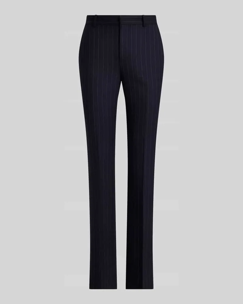 Ralph Lauren Slim Fit Anzughose aus Woll-Mix Marine