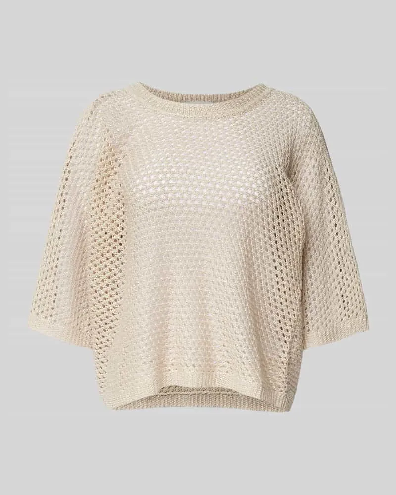 hemisphere Strickpullover aus Leinen-Mix Sand